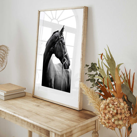 Modern farmhouse equestrian wall art