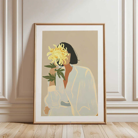 Modern fashion-inspired poster for a bedroom or dressing room.