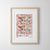 Modern floral art print Mexico-inspired home wall decor
