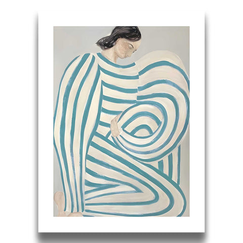 Modern gallery style female artwork