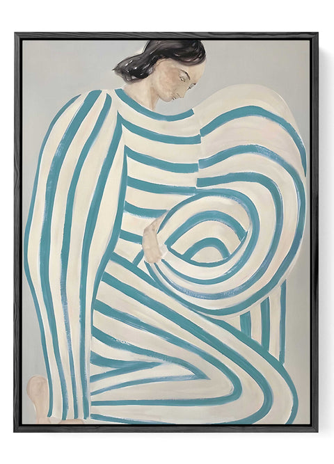 Modern minimalist female  art poster