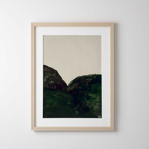 Modern moody landscape poster