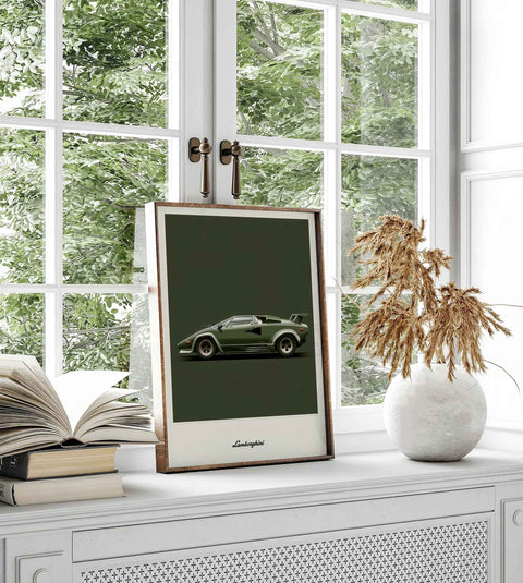 Modern vector car illustration for home office and studio design