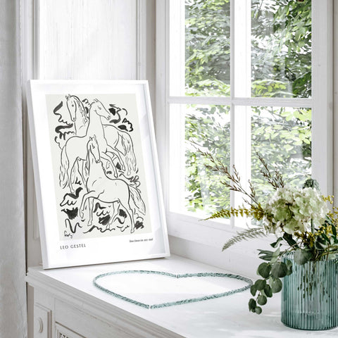 Modernist equestrian wall art