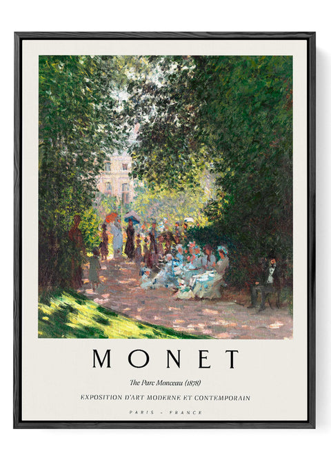 Monet Paris garden print