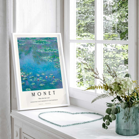 Monet garden bridge wall art