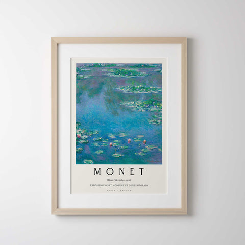 Monet landscape gallery wall layout