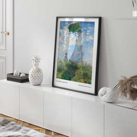 Monet umbrella painting wall art