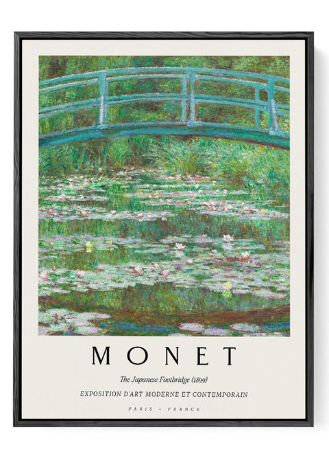 Monet water lilies bridge print