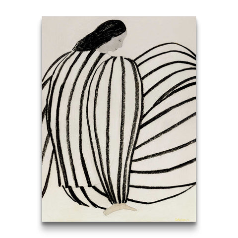 Monochrome gallery wall statement piece