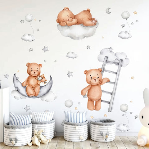 Moon And Star Nursery Decals