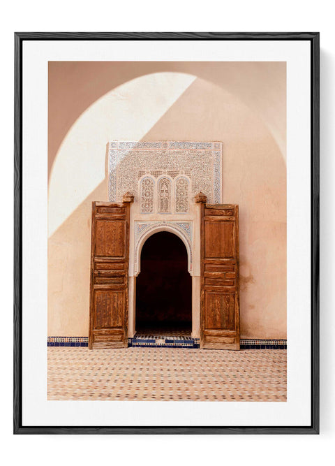 Moroccan doorway wall art minimalist architecture