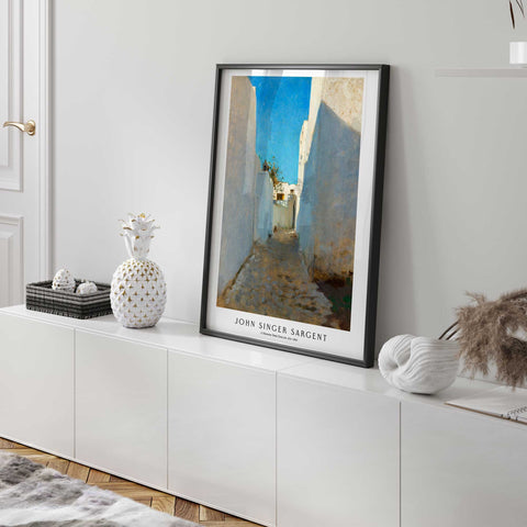 morocco alleyway art print
