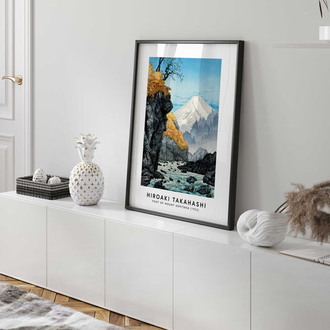 Mount Fuji style vintage artwork