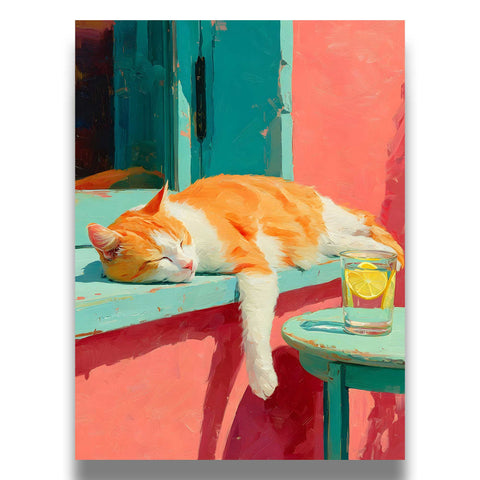 Muted olive green and cream color palette on a textured background.