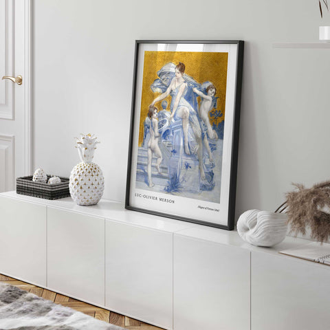 Mythological wall art vintage poster