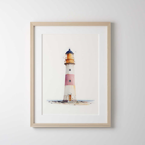 Nautical style wall poster for living room