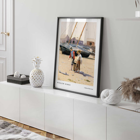 Nautical winslow homer beach artwork