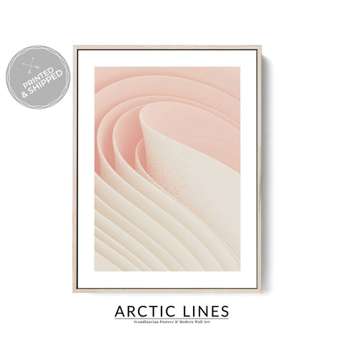 Neutral abstract wall art beige blush