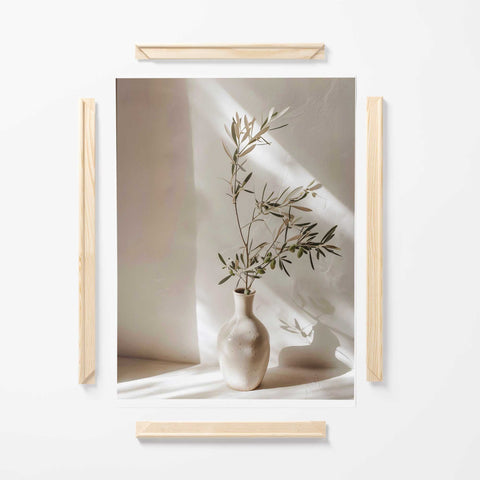 Neutral botanical home decor artwork