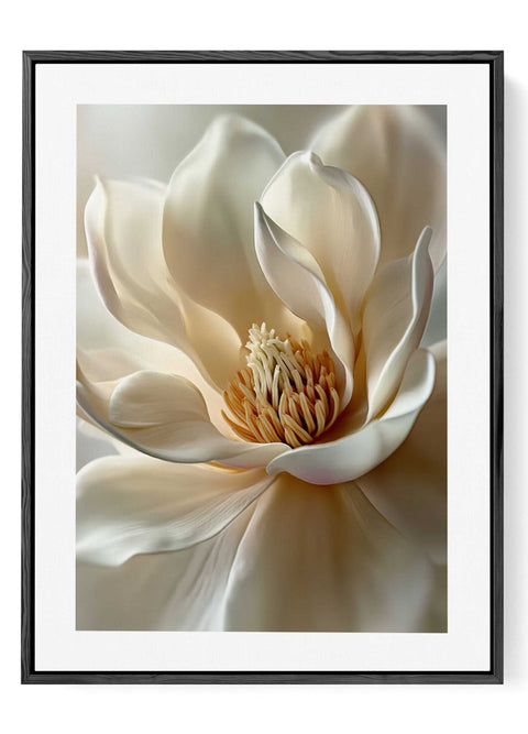 Neutral botanical magnolia 