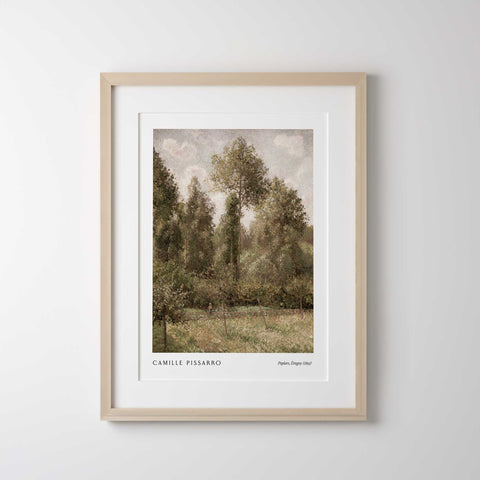 Neutral farmhouse landscape artwork
