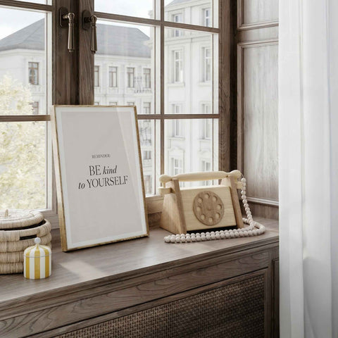 Neutral motivational wall art