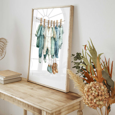 Neutral nursery wall art baby decor