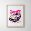 Nissan 370Z Street Racing Poster – Drift Art Print Graffiti Style