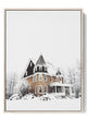 Winter Victorian House Poster