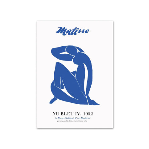 Reflective Blue Nude - Matisse's Cut-Out Print