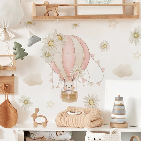 Nursery Daisy Cloud Wall Decal