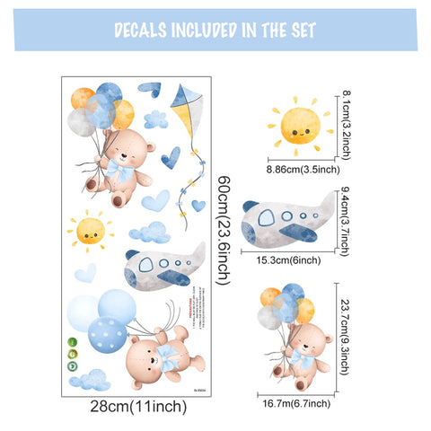 Nursery Plane Wall Sticker