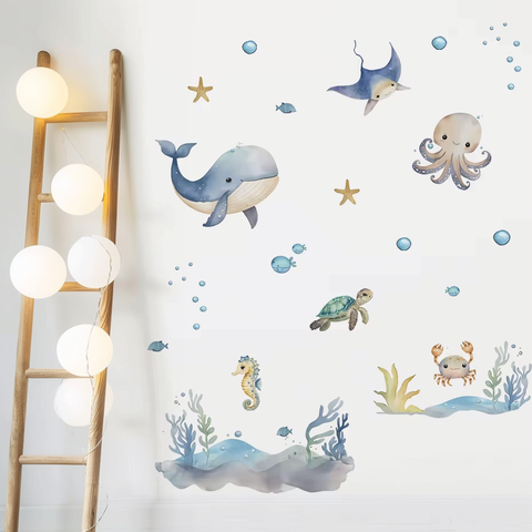 Ocean marine animal wall stickers

