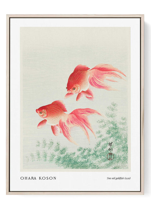 Ohara koson wall art goldfish print