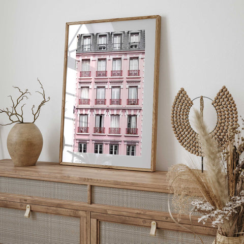 Paris Facade in Pink - Urban Home Decor