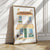 Paris Café Art Print – French Bakery Façade with Green Door