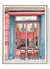Paris bakery watercolor print with pink storefront