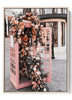 Floral Elegance Urban Art Poster - Parisian Rose Phone Booth