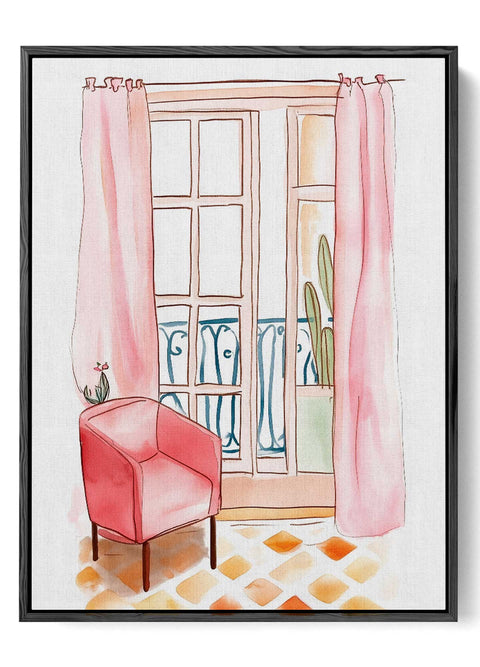 Parisian interior with French doors

