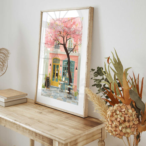 Pastel Parisian street art for home decor