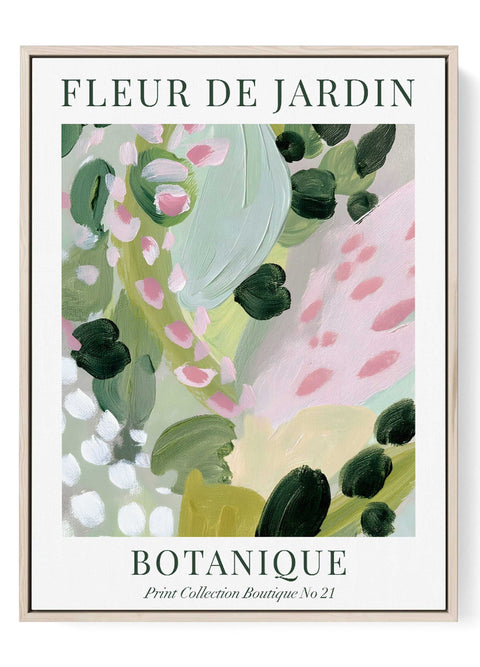 Pastel floral painting modern decor