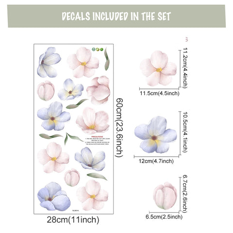 Pastel floral wall art