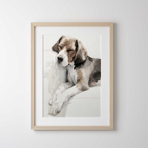Pet lover beagle wall art
