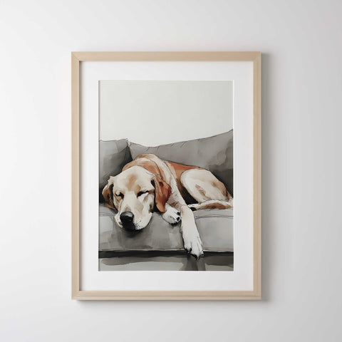 Pet lover dog wall art print