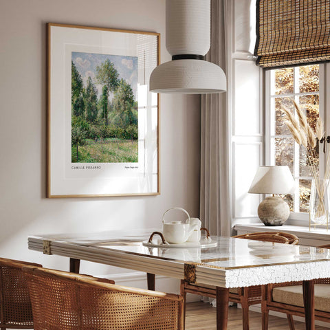 Pissarro tree painting wall art