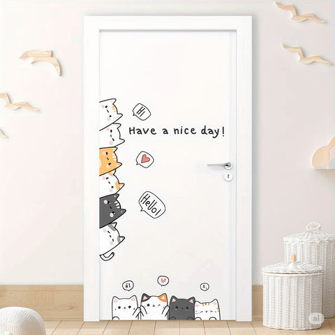 Playful Kitty Wall Decor Stickers