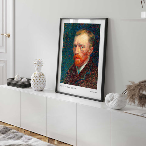 Post impressionist portrait reproduction print