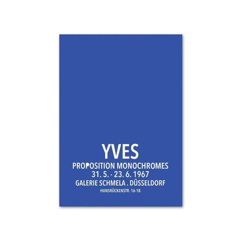 Galerie Schmela Classic - Yves' Blue Artwork