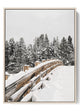 Winter Forest Trail Canvas – Calm Snowy Scene